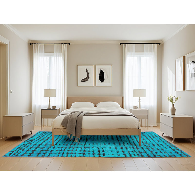 Tapis abstrait moderne 4394, Rectangle de 5 pi x 8 pi