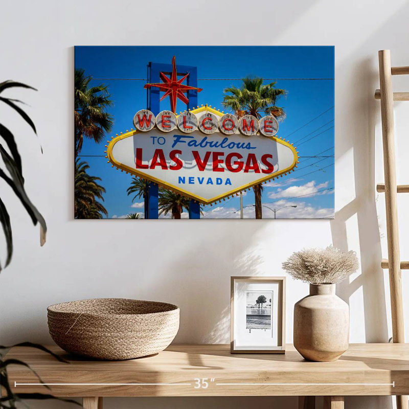 Enseigne Nicci Famous Las Vegas, H 16 po x l 24 po