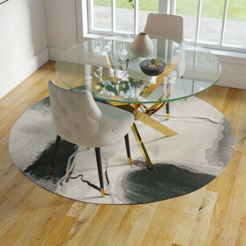 2 - Person Four Leg Dining Set, 54" W x 54" L, White