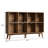 Modern 8-Cube 2-Tier Open Bookshelf, Freestanding Storage Display Cabinet With Raised Wooden Legs-1535726290