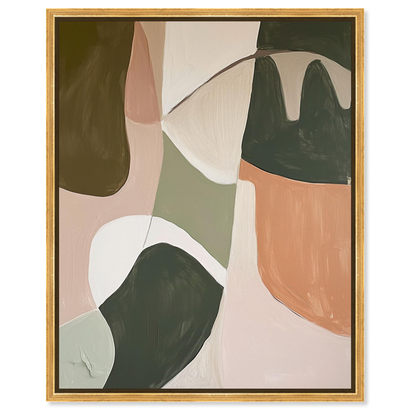 «Diptych Element II», reproduction d'art sur toile par Art Remedy, H 24 po x l 20 po, Toile tendue avec châssis