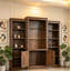 Vitrine 3 pièces 78,75 "avec plafonnier à DEL 5 couleurs-525263156