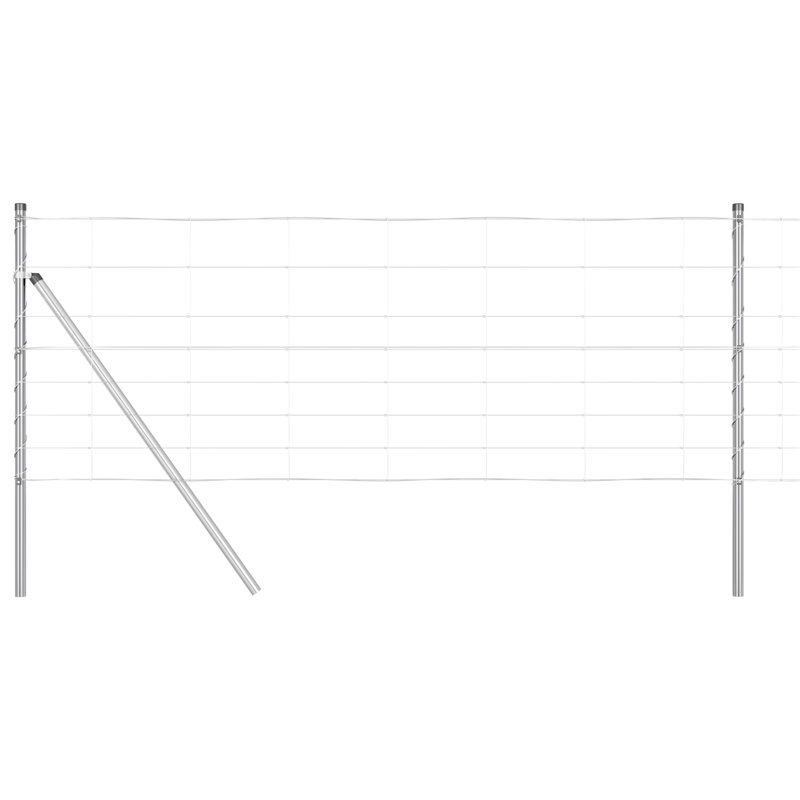 Vidaxl Field Fence Galvanised Steel, 80cm H x 2500cm W