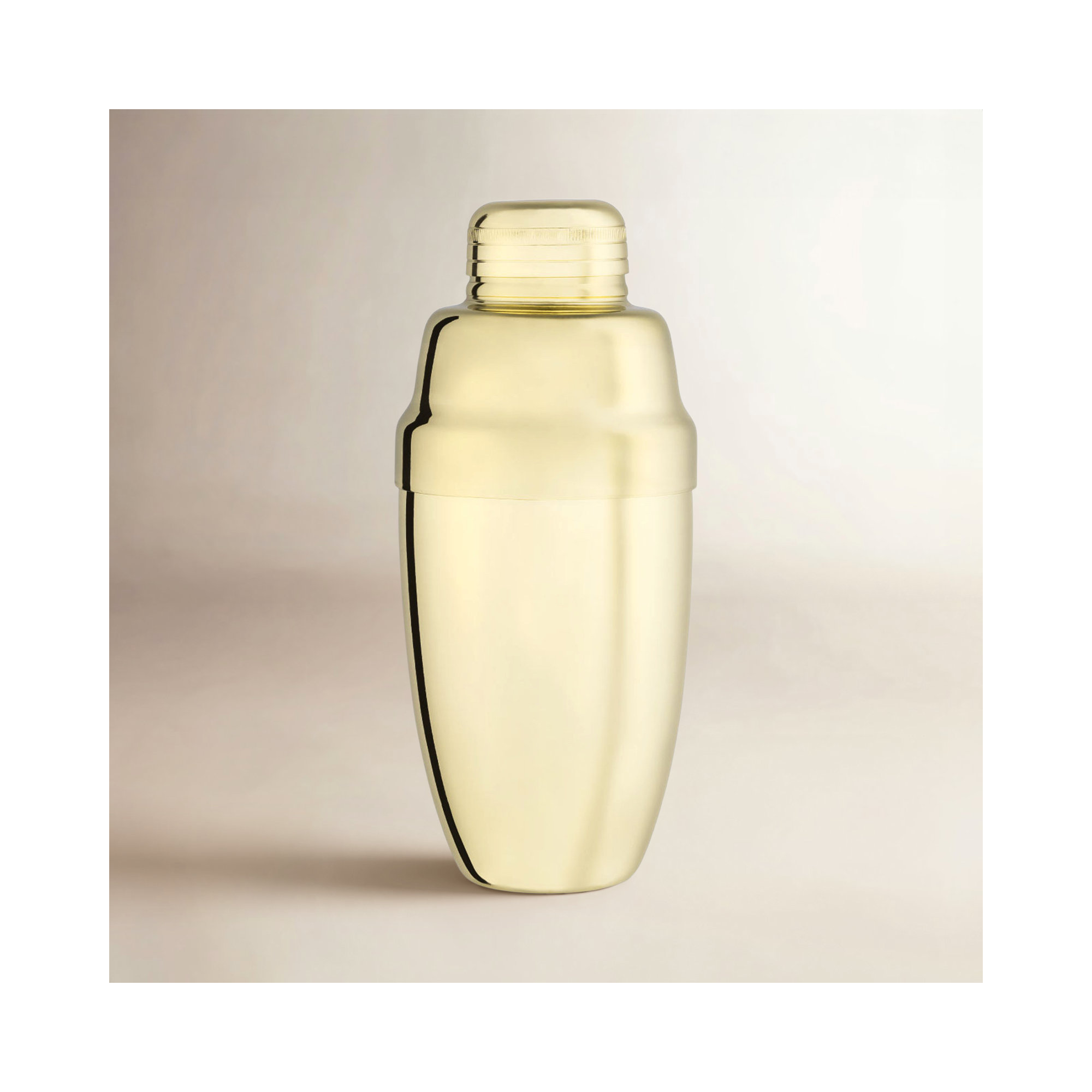 Belmont Summit Heavyweight Cocktail Shaker, Gold Plated