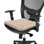 Excellent coussin de chaise de bureau à effet de soutien, paquet de 1 coussin de siège d'ordinateur de bureau respirant antidérapant de luxe, coussin de chaise carré de salle à manger de cuisine, beige