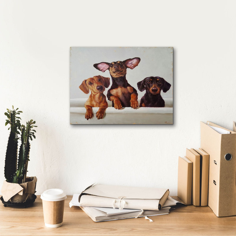 " 3 Amigos " by Lucia Heffernan, 12" H x 16" W