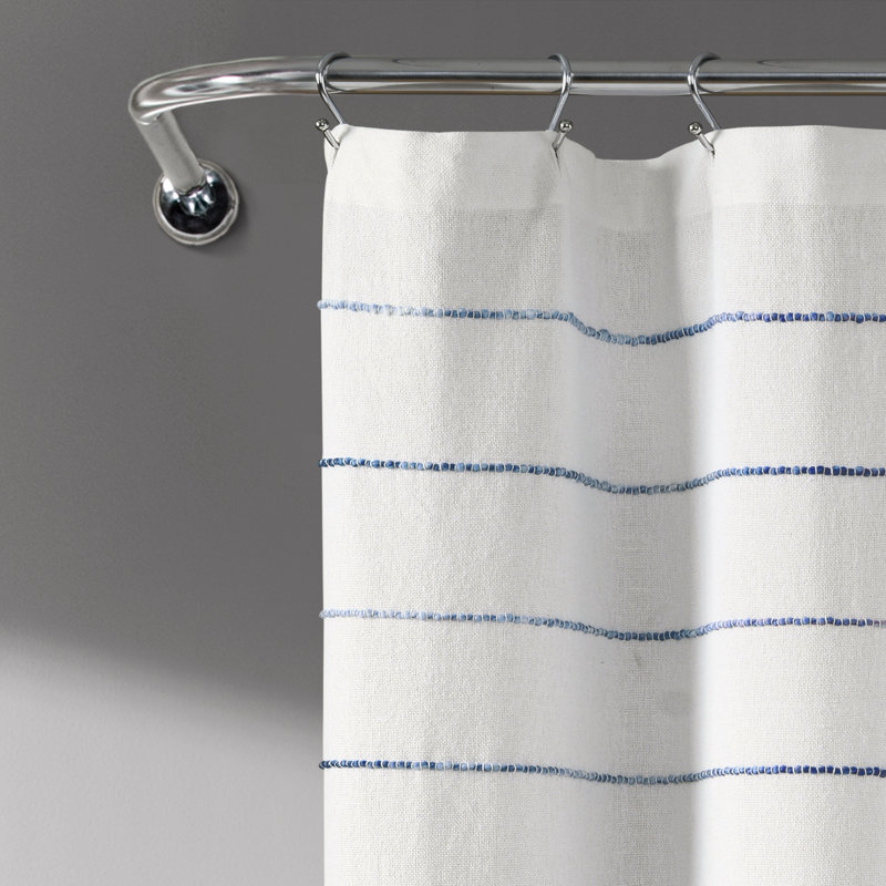 Rideau de douche Ombre, Bleu marine, H 84 po x l 72 po