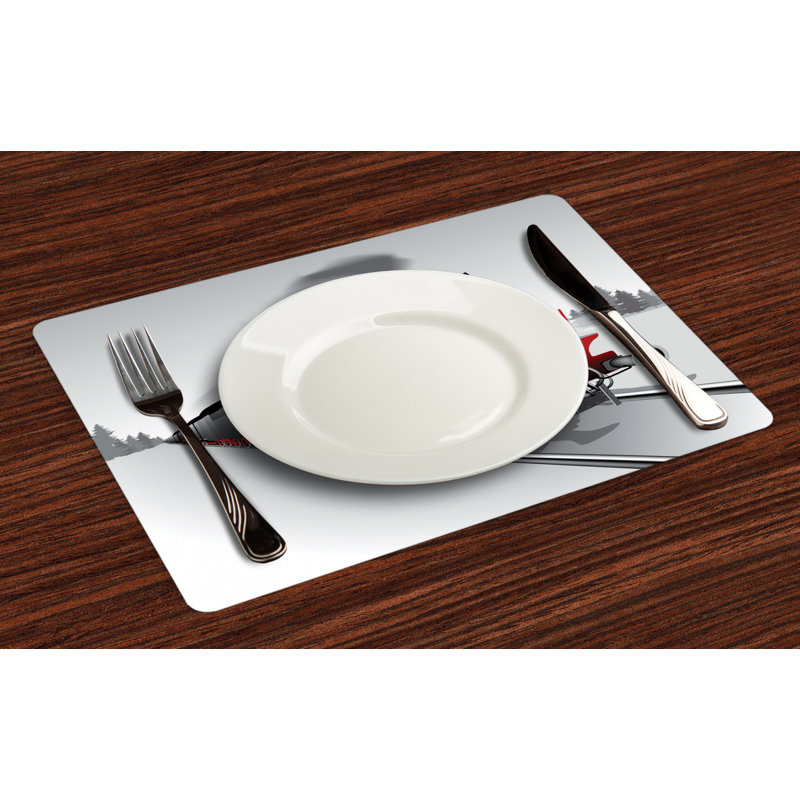 Polyester Abstract Rectangle Placemat