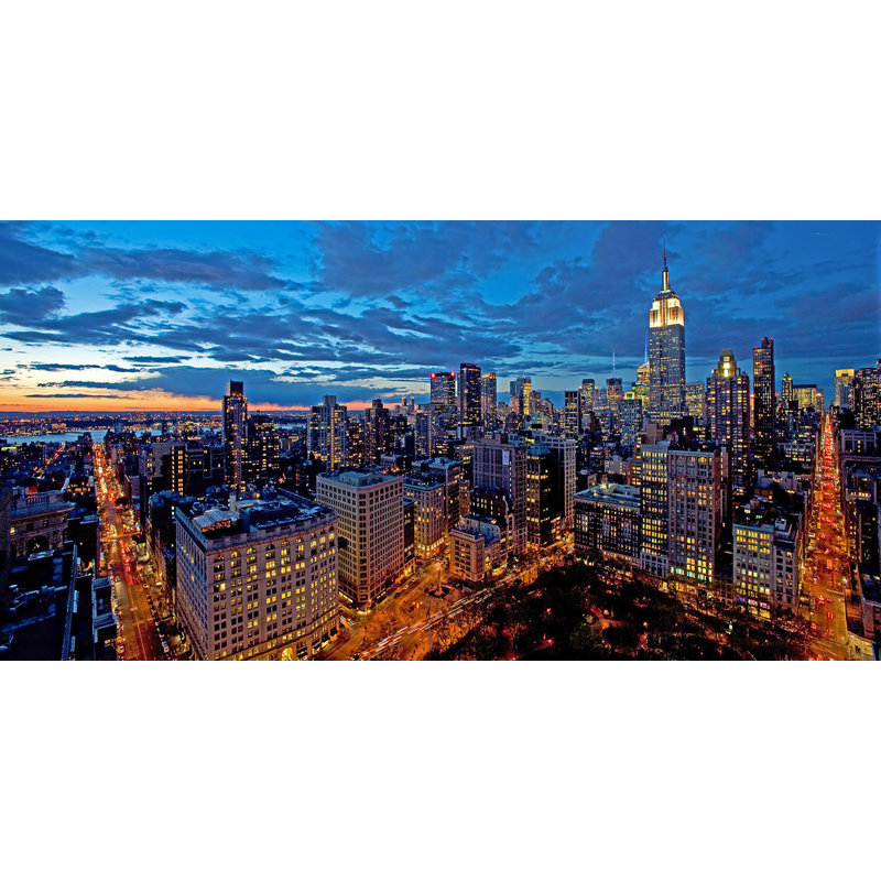 Chelsea And Midtown Manhattan by Richard Berenholtz - No Frame Print on Canvas, 35cm H x 70cm W x 4cm D