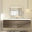 Meuble-lavabo sur pied simple avec surface solide-930536776