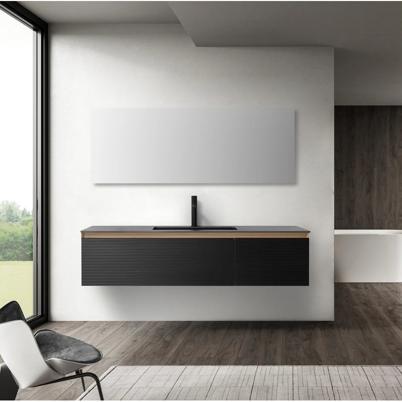 Oslo 60'' W Single Vanity, Matte Black