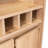 Dallas  Bar Cabinet with Wine Bottle Storage, Stemware Rack, and Display Shelves – Natural Oak-921075315