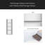 Grande armoire de rangement avec 8 portes et 4 tablettes, armoire de rangement murale pour salon, cuisine, bureau, chambre à coucher, salle de bain-1470872882