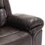 Fauteuil inclinable manuel de cinéma maison avec bande lumineuse à DEL pour le salon, la chambre à coucher, brun