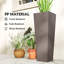 Ensemble de 3 pots à fleurs en plastique Denishia