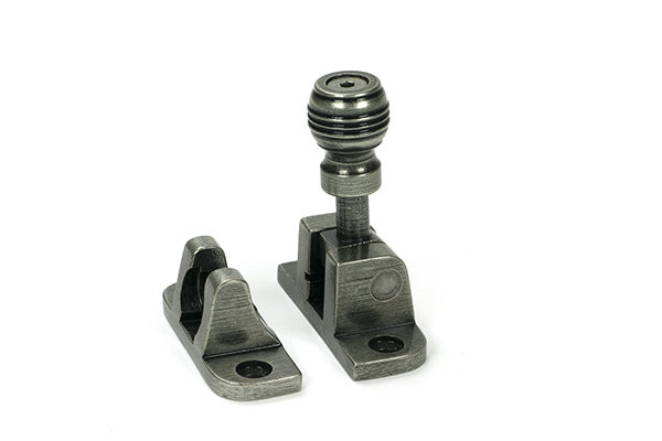 Prestbury Brighton Fastener (Radiused), Pewter Patina