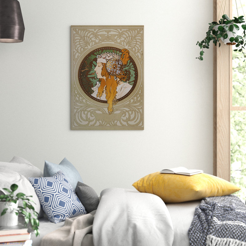 Byzantine by Alphonse Mucha - Wrapped Canvas, 76cm H x 50cm W
