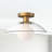 Finola Glass Semi Flush Mount-66310877