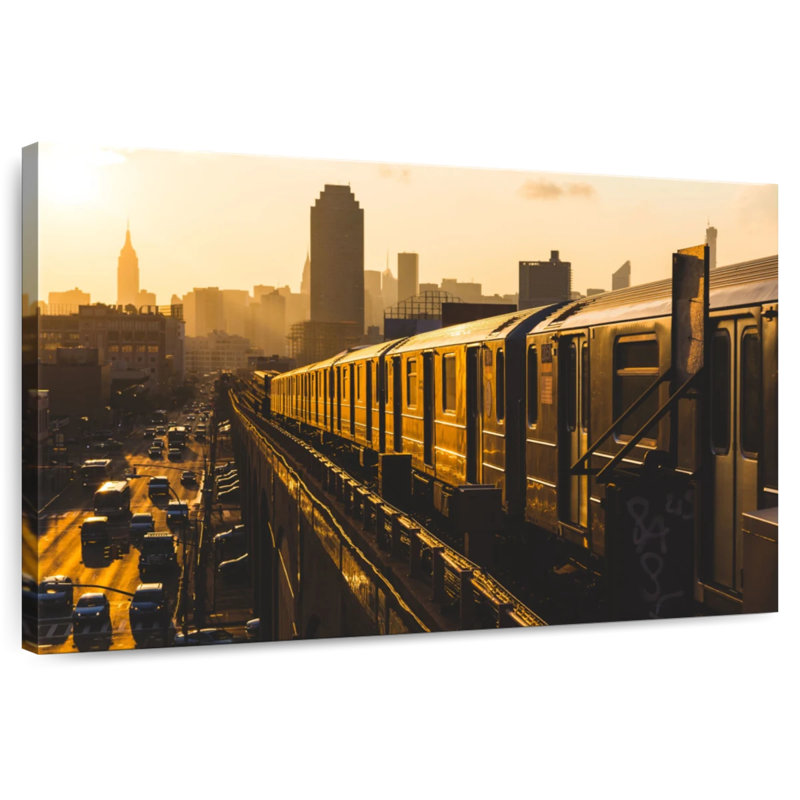 Sireci NY Subway Train, 8" H x 12" W