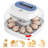 12 Egg Incubator with Automatic Egg Turning and Humidity Display, 4 Modes Incubators for Hatching Eggs with Bulit-in Candler, 360° View Clear Window, for Chicken, White, 11.2x11.2x7.6 inch