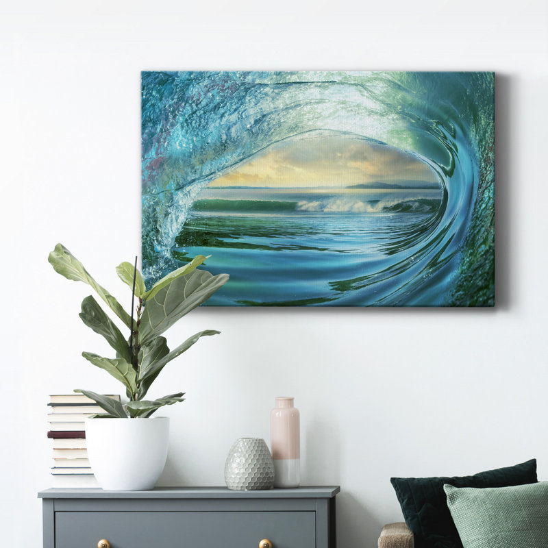 Grande vague - photographie sur toile tendue, H 36 po x l 24 po x P 1 po