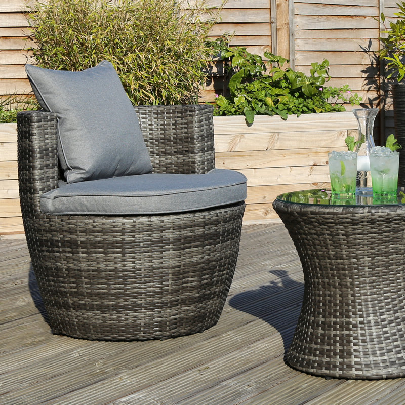 Millste 2 Seater Rattan Conversation Set