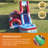 JumpOrange Ocean Battle Water Slide and Obstacle Course (with Blower and Pool), Left Side