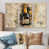 Toile naturelle avec cadre flottant