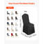 Charleigh Pcs Black Chair Covers, Polyester Spandex Chair Cover, Stretch Slipcovers For Wedding Party Dining Banquet Flat-Front Chair Covers, Fits Chair Measures Up To 20.08 X 17.72 X 37.4 Inch-173876673