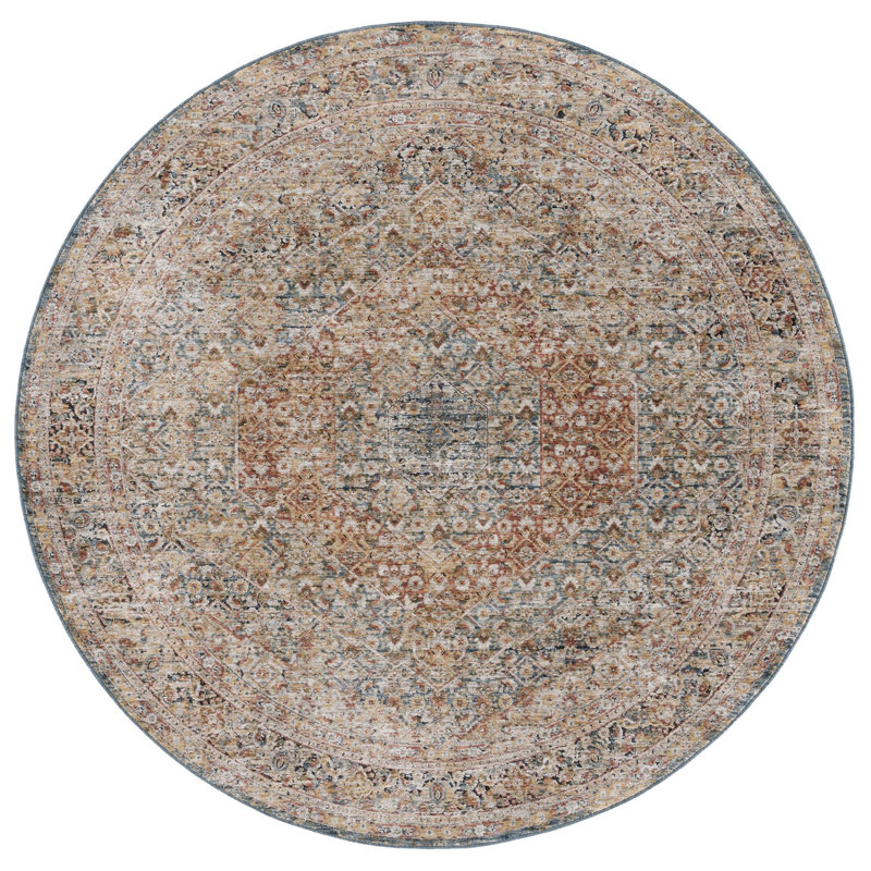 Silverado Performance Oriental Rug, Round 6'4"