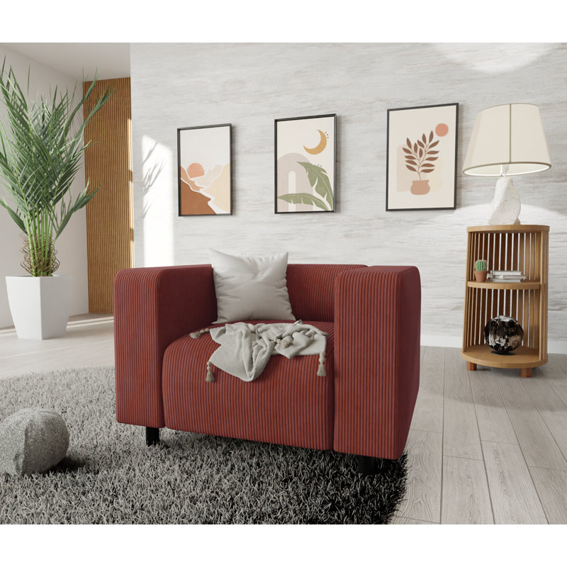 Sofie 2 - Piece Living Room Set, Terracotta