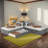 117.6" W L-Shaped Platform Bed With Trundle And Drawers, Linked With Built-In Desk, Twin, Grey-1650688100