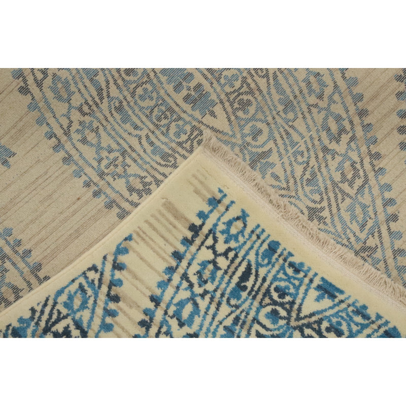 Geometric Gabbeh Style Room Size Area Rug 6x9