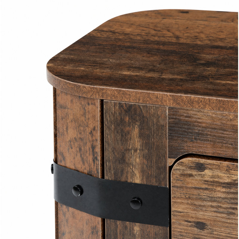 35.4'' W Particle Board / Chipboard Nightstand