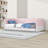 Twin Velvet Upholstered Daybed with Protective Side Rails-129697108