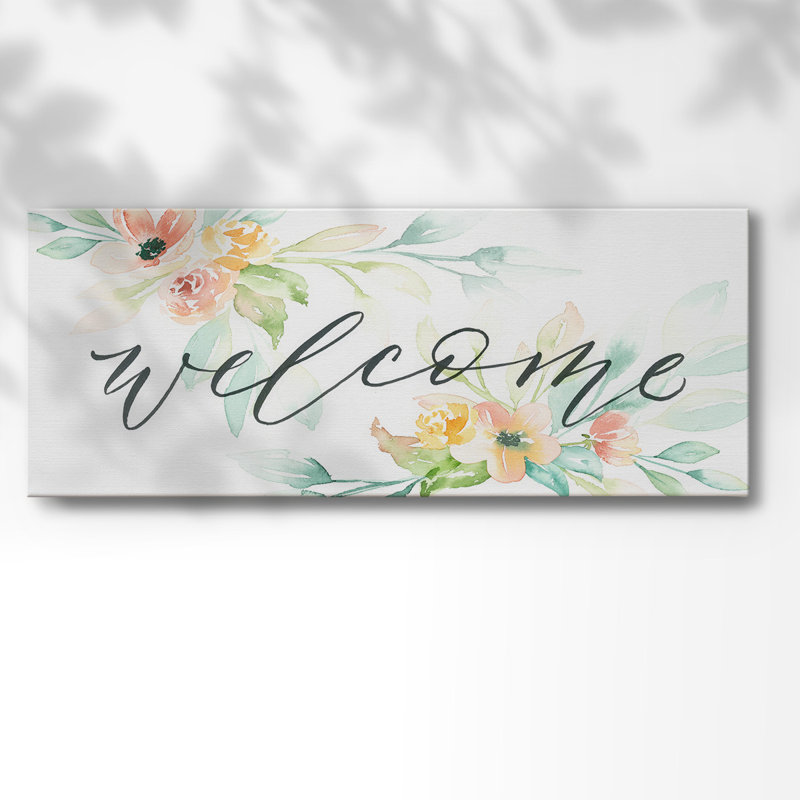 " Welcome ", 20" H x 50" W x 1.5" D
