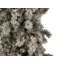 Sapin de Noël artificiel mince vert / blanc floqué-1308598602