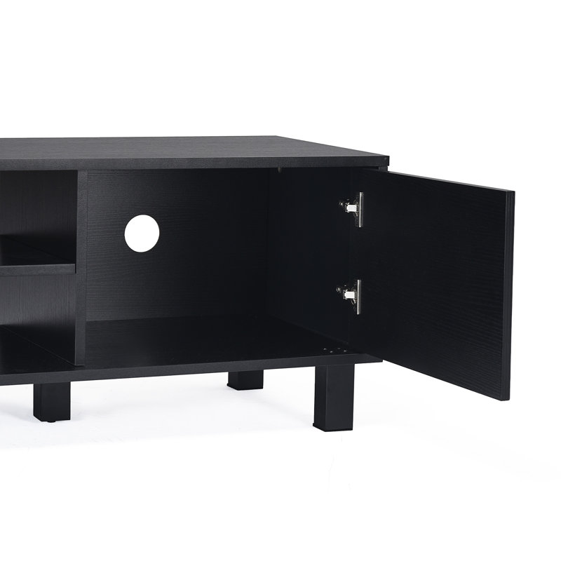 Meuble télé moderne pour téléviseur de 70 po ou moins, Noir