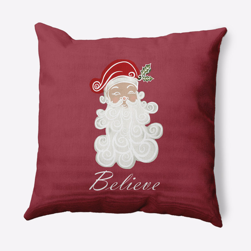 Believe In Santa_Sq, Rouge estompé, 16 po x 16 po, Oui