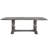 Rectangular Trestle Table With Double Turned Pedestal