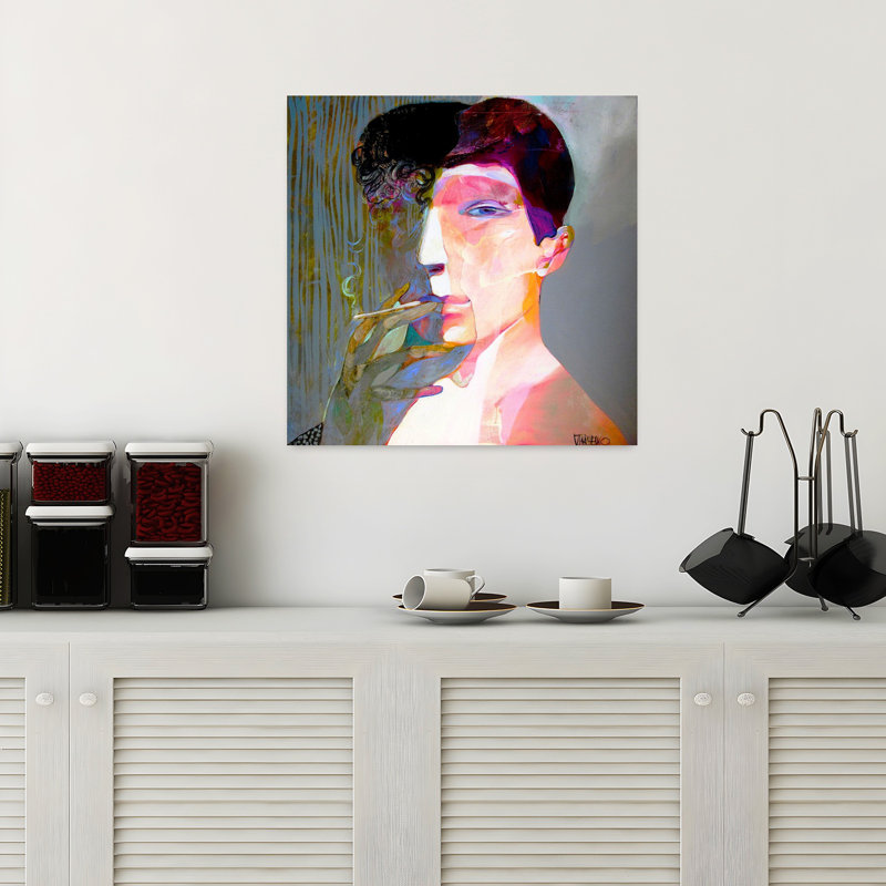Art contemporain contemporain abstrait, H 18 po x l 18 po
