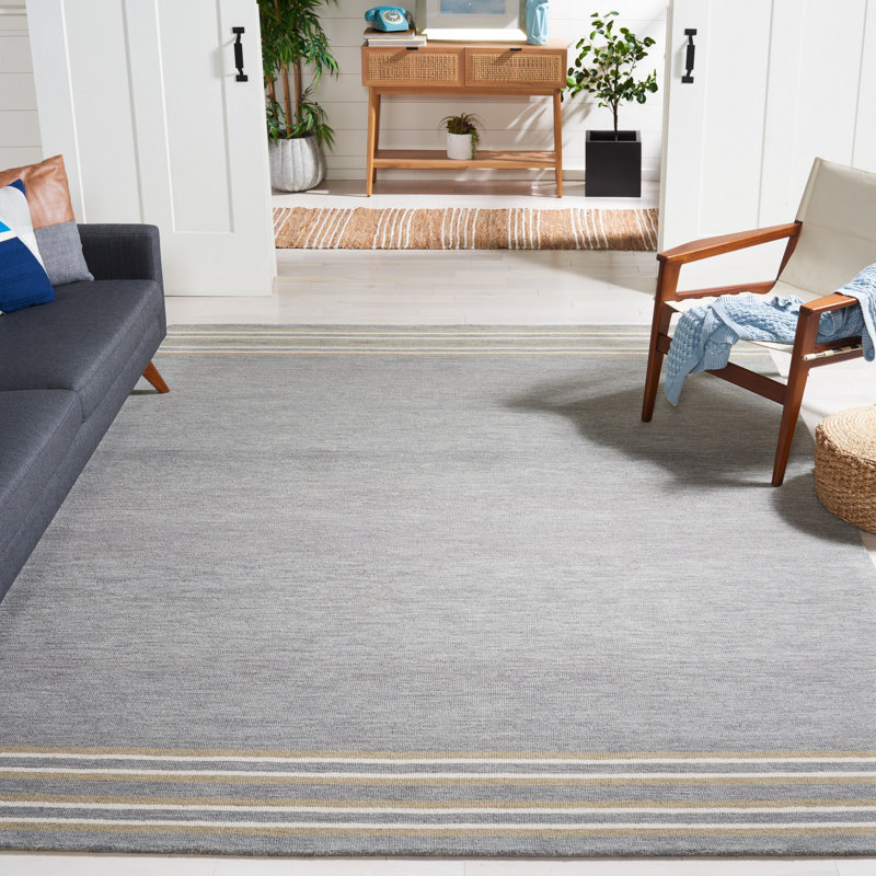 Tapis en laine et coton touffeté à la main Mastroianni, Rectangle de 5 pi x 8 pi