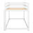 Twin Over Twin Floor Bunk Bed With Ladder , White