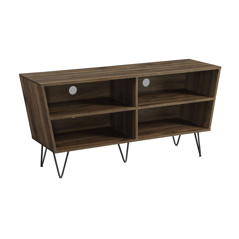 Choy Unfinished TV Stand for TVs up to 58", Walnut