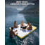 3x3m Inflatable Floating Dock, Non-Slip PVC Swim Raft with Ladder & Anchors