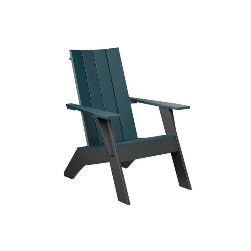 Berlin Gardens Nordic Adirondack Chair, Berry/Matte Black