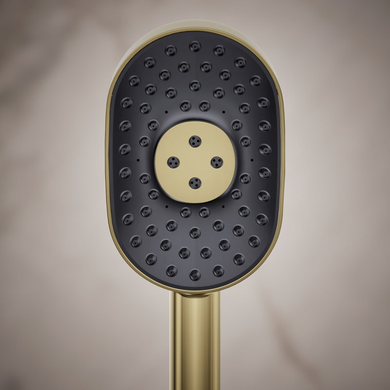 Douche à main multifonctionnelle 2,5 gallons par minute avec la technologie d'induction d'air Katalyst, Or