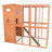 TRIXIE natura Wooden Cattery, Fully Covered, Outdoor Cat Enclosure, Retreat, with Ramp