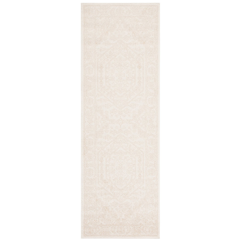 Wadlington Oriental Ivory/Beige Area Rug, Runner 2'6" x 8'