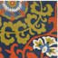 Tapis bleu clair / orange tissé à la main Columbus-15993453